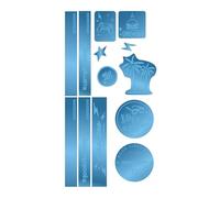 coocazoo Reflektierendes Sticker-Set Blue, trendig, Coole Motive, Sichtbarkeit im Straßenverkehr, wasserabweisend