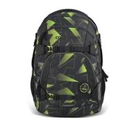 coocazoo - Rucksack MATE, Lime Flash rot/weiß