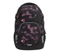coocazoo Schulrucksack Mate „Pink Illusion”, schwarz-pink, ergonomischer & anpassbarer Tornister, höhen- & größenverstellbar, mit Brustgurt & Hüftgurt, ab der 3. Klasse