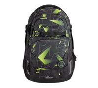 coocazoo - Rucksack PORTER, Lime Flash schwarz/grün
