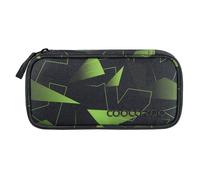 Coocazoo Schlampermäppchen Lime Flash mit großem Hauptfach und Stiftehalter schwarz-grün