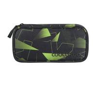 Coocazoo Schlampermäppchen Lime Flash mit großem Hauptfach und Stiftehalter schwarz-grün
