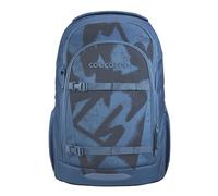 Coocazoo Schulrucksack EVERY „Graffiti Groove“, blau, ergonomischer & anpassbarer Tornister, höhenverstellbar, mit Brustgurt & Hüftgurt, ab der 3. Klasse