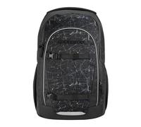 coocazoo Schulrucksack Every „Urban Metro“, schwarz-orange, ergonomischer & anpassbarer Tornister, höhenverstellbar, mit Brustgurt & Hüftgurt, ab der 3. Klasse