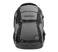 coocazoo Schulrucksack Mate „Black Carbon”, schwarz-grau, ergonomischer & anpassbarer Tornister, höhen- & größenverstellbar, mit Brustgurt & Hüftgurt, ab der 3. Klasse