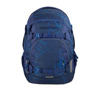 coocazoo Schulrucksack Mate „Blue Motion”, blau, ergonomischer & anpassbarer Tornister, höhen- & größenverstellbar, mit Brustgurt & Hüftgurt, ab der 3. Klasse