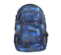 coocazoo Schulrucksack Mate „Deep Matrix”, blau, ergonomischer & anpassbarer Tornister, höhen- & größenverstellbar, mit Brustgurt & Hüftgurt, ab der 3. Klasse