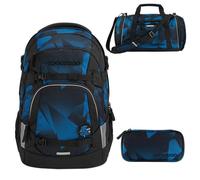 Coocazoo Schulrucksack Mate Electric Ice 3 tlg.
