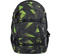 Coocazoo Schulrucksack Mate, Lime Flash, schwarz-grün