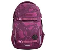 coocazoo Schulrucksack Porter, Berry Bubbles, rosa-pink ergonomischer & anpassbarer Tornister, höhen- & größenverstellbar, mit Brustgurt & Hüftgurt, leicht & individuell, ab der 3. Klasse