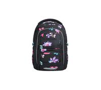 Coocazoo PORTER Schulrucksack „Floral Artnight”, schwarz-blau, ergonomischer & anpassbarer Tornister, höhen- & größenverstellbar, mit Brustgurt & Hüftgurt, ab der 3. Klasse
