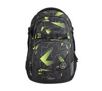 coocazoo Schulrucksack Porter, Lime Flash, schwarz-gelb, ergonomischer & anpassbarer Tornister, höhen- & größenverstellbar, mit Brustgurt & Hüftgurt, leicht & individuell, ab der 3. Klasse