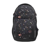 coocazoo Schulrucksack Porter, Sprinkled Candy, schwarz-rosa, ergonomischer & anpassbarer Tornister, höhen- & größenverstellbar, mit Brustgurt & Hüftgurt, leicht & individuell, ab der 3. Klasse