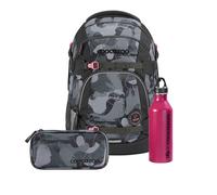 coocazoo Schulrucksack-Set MATE, Bubble Brush, 3-teilig