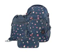 coocazoo Schulrucksack-Set MATE, Bubble Dreams, 3-teilig