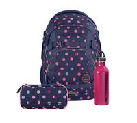 coocazoo Schulrucksack-Set MATE, Reflective Moons, 3-teilig