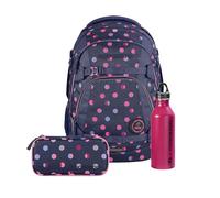 coocazoo Schulrucksack-Set MATE, Reflective Moons, 3-teilig