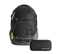 Coocazoo Schulrucksack Set, Mate Tarp Black Thunder Special Edition, 2tlg.