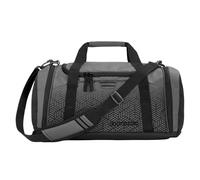 coocazoo Sporttasche „Black Carbon“, schwarz-grau, Hauptfach, Nasswäschefach, Seitentasche, Reflektoren, 20 Liter, ab der 3. Klasse