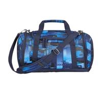 coocazoo Sporttasche „Deep Matrix“, blau, Hauptfach, Nasswäschefach, Seitentasche, Reflektoren, 20 Liter, ab der 3. Klasse