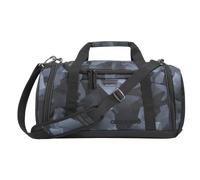 coocazoo Sporttasche „Grey Rocks”, schwarz-grau, Hauptfach, Nasswäschefach, Seitentasche, Reflektoren, 20 Liter, ab der 3. Klasse