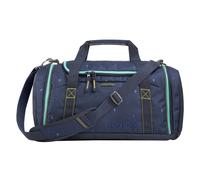 coocazoo Sporttasche „Happy Raindrops”, blau, Hauptfach, Nasswäschefach, Seitentasche, Reflektoren, 20 Liter, ab der 3. Klasse