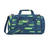 coocazoo Sporttasche „Lime Stripe”, blau-grün, Hauptfach, Nasswäschefach, Seitentasche, Reflektoren, 20 Liter, ab der 3. Klasse