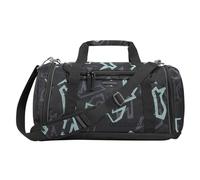 coocazoo Sporttasche „Reflective Graffiti“, schwarz-grau, reflektierend, Hauptfach, Nasswäschefach, Seitentasche, Reflektoren, 20 Liter, ab der 3. Klasse
