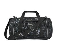 coocazoo Sporttasche „Reflective Splash“, schwarz-grau, reflektierend, Hauptfach, Nasswäschefach, Seitentasche, Reflektoren, 20 Liter, ab der 3. Klasse