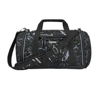 coocazoo Sporttasche „Reflective Splash“, schwarz-grau, reflektierend, Hauptfach, Nasswäschefach, Seitentasche, Reflektoren, 20 Liter, ab der 3. Klasse