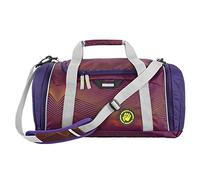 Coocazoo Sporttasche SporterPorter „Soniclights Purple“, lila, Nasswäschefach, Seitentasche, Schuhfach, Abnehmbarer, Verstellbarer Schultergurt, für Mädchen ab der 5. Klasse, 20 Liter