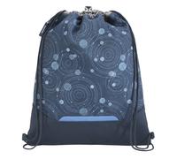 Coocazoo Turnbeutel Blue Orbit – Reißverschlussfach, Kordelzug, reflektierende Elemente – 10 L, blau