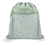 coocazoo Turnbeutel „Dancing Dots”, Mint, mit Reißverschlussfach und Kordelzug, reflektierende Elemente, Schlaufen zur Befestigung am Schulrucksack, 10 Liter, ab der 3. Klasse