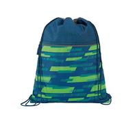 coocazoo - Turnbeutel, Lime Stripe blau/grün