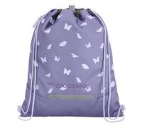 coocazoo Turnbeutel „Reflective Wings”, lila, reflektierend, mit Reißverschlussfach und Kordelzug, reflektierende Elemente, Schnalle zur Befestigung am Schulrucksack, 10 Liter, ab der 3. Klasse