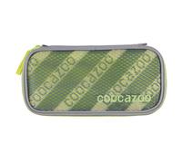 coocazoo Federmäppchen PencilDenzel „MeshFlash Neon Green“ grün, Schlamperetui, Geodreieckfach, Stundenplanfach, herausnehmbarer Stiftehalter, zusätzliches Reißverschlussfach