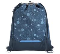 Coocazoo Turnbeutel Blue Orbit – Reißverschlussfach, Kordelzug, reflektierende Elemente – 10 L, blau