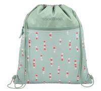 coocazoo Turnbeutel „Dancing Dots”, Mint, mit Reißverschlussfach und Kordelzug, reflektierende Elemente, Schlaufen zur Befestigung am Schulrucksack, 10 Liter, ab der 3. Klasse