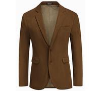 COOFADNY Men's Casual Corduroy Blazer Classic Fit Two Button Sport Coat Fashion Notch Lapel Blazer Jacket