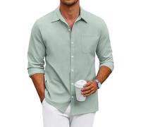 COOFANDY Hemd Herren Langarm Oxford Shirt Freizeithemd | Hemden Männer Business Casual Langarmhemd Button Down Shirt Baumwolle Herrenhemd Elegant Regular Fit
