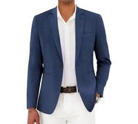COOFANDY Herren-Blazer, lässig, leicht, Sportmäntel, ein Knopf, schmale Passform, Anzugjacke, Marineblau, M