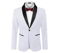 COOFANDY Men's Casual Tuxedo Jacket Wedding Blazer Slim Fit Dinner Jacket