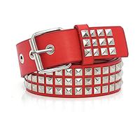 COOKOE Nietengürtel für Herren und Damen, Nietengürtel, Punk, Rock, Gothic, mit Dornschnalle, Hardware, Jeans, weibliche Taillengürtel