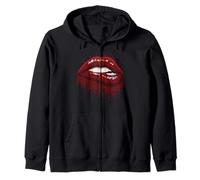 Cool Bold & Sexy Woman Red Lips Outfit Graphic Design Style Kapuzenjacke