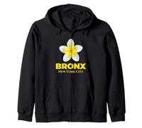 Cool Bronx New York City Tropical Yellow Flower Frangipani Kapuzenjacke