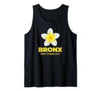Cool Bronx New York City Tropical Yellow Flower Frangipani Tank Top