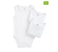 COOL CLUB 3er-Set: Bodys in Weiß - Größe 56 | Baby Bodys