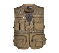 Cool&D Herren Outdoor Weste Ärmellos Jacke Outwear Multi Pockets Weste für Fotografie Angeln