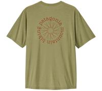 Patagonia Cap Cool Daily Shirt Spoke Stencil T-Shirt, M, gumtree green - light gumtree green x-dye