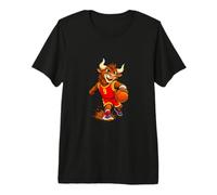Cool Dribbling Basketball Player Sports Graphic Art Premium T-Shirt